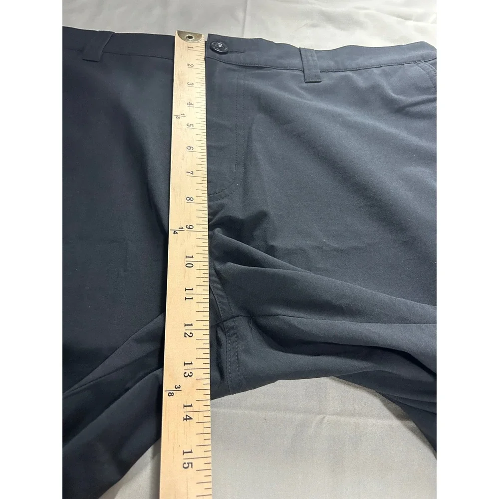 TravisMathew Golf Shorts Beck Mens 38 Black Stretch Athleisure Golfing